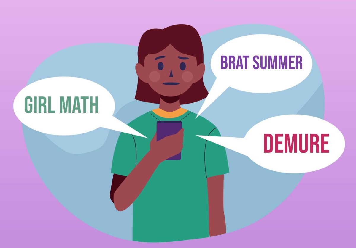 Demure, brat, girl math, girl dinner and being "just a girl" are some of the examples of social media trends that women ironically label themselves. 