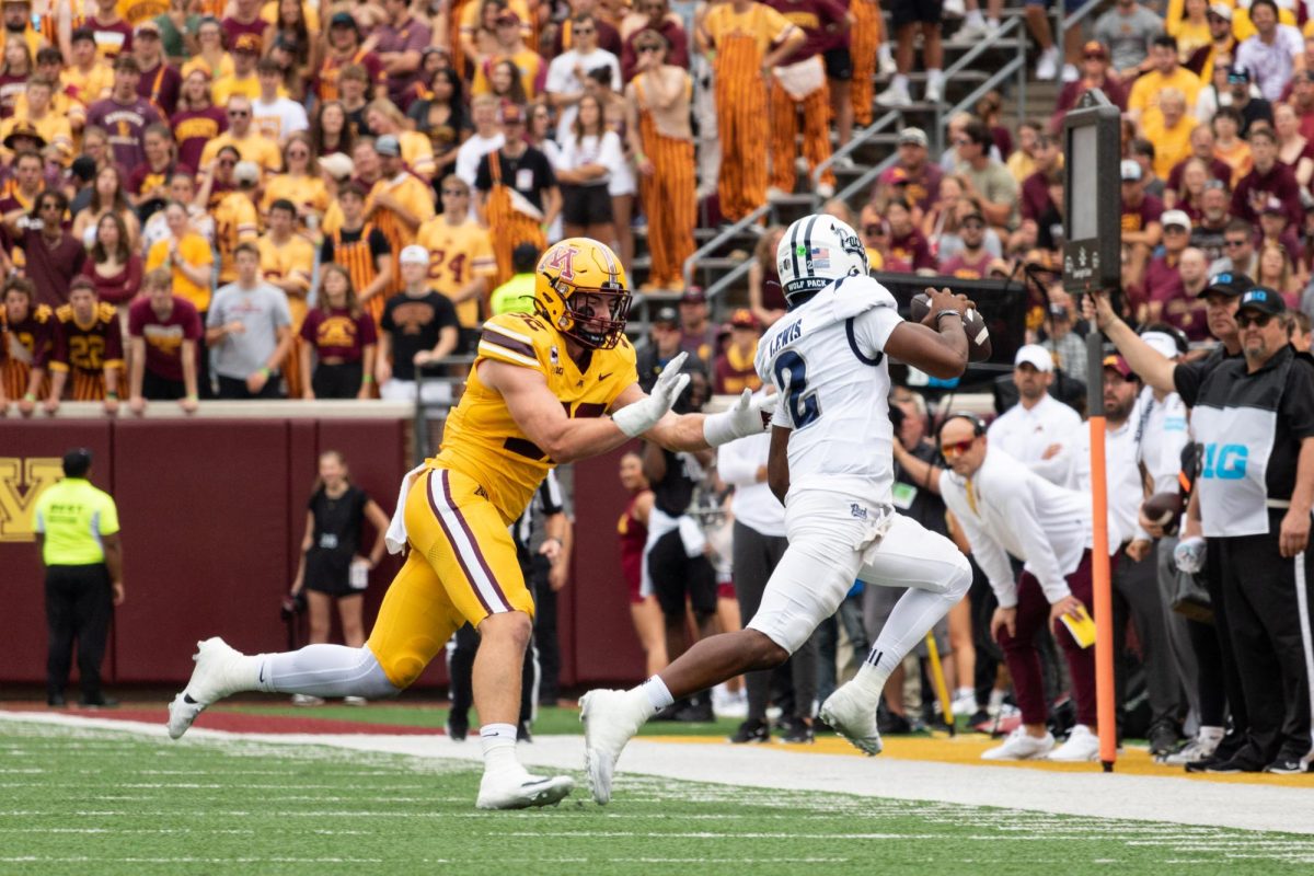 The secondary will play a role for the Gophers coming off a three-interception day against Nevada putting them second in the nation in interceptions.