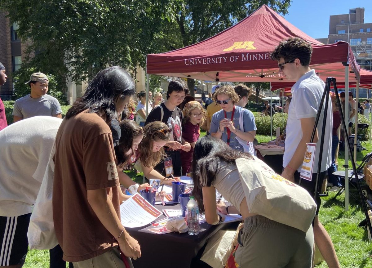 Row the Vote’s tabling events during Welcome Week proved successful. Courtesy of Clara Jünemann.