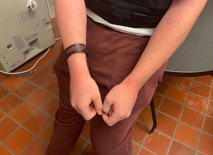 Church's wrists after officers released him from handcuffs.