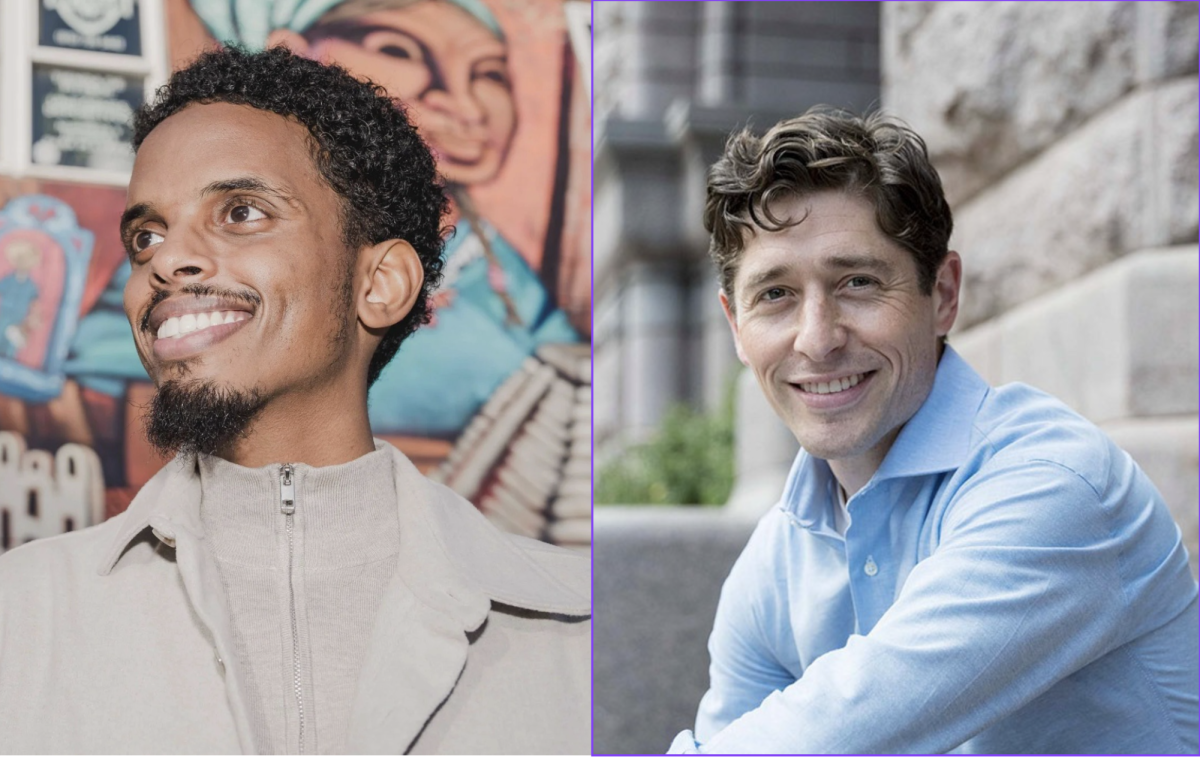 Omar Fateh (left) and current Mayor Jacob Frey (right). Photos courtesy of Fateh's campaign website and the City of Minneapolis