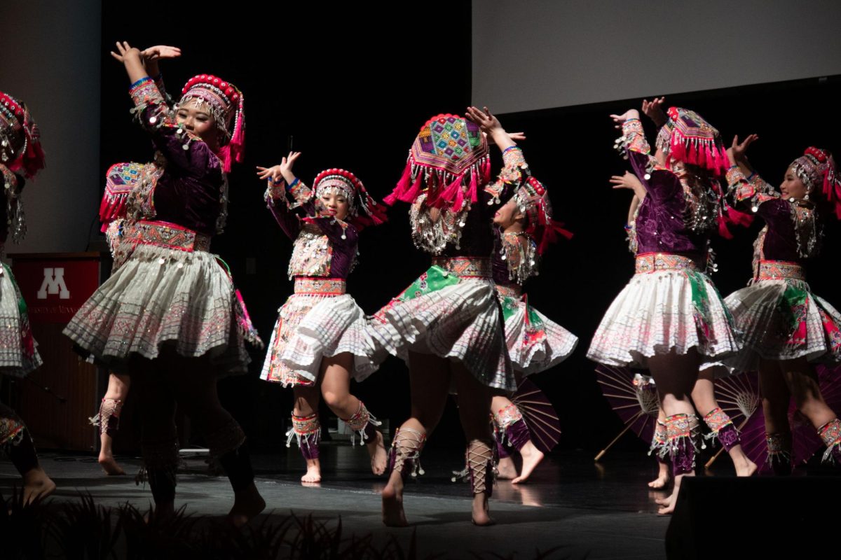 Traditional Hmong dancers celebrate the HMSA Heritage Day in 2024.