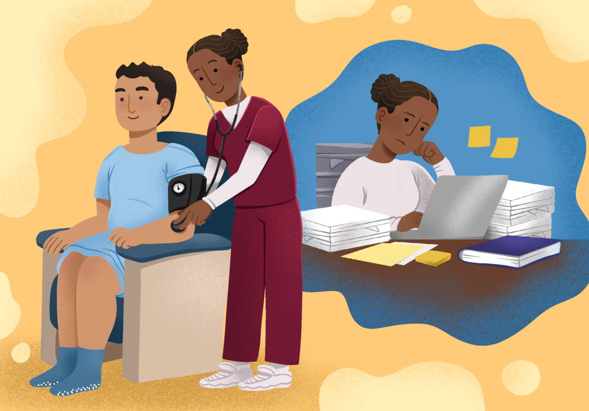 Nursing students are some of the hardest-working people on campus. 