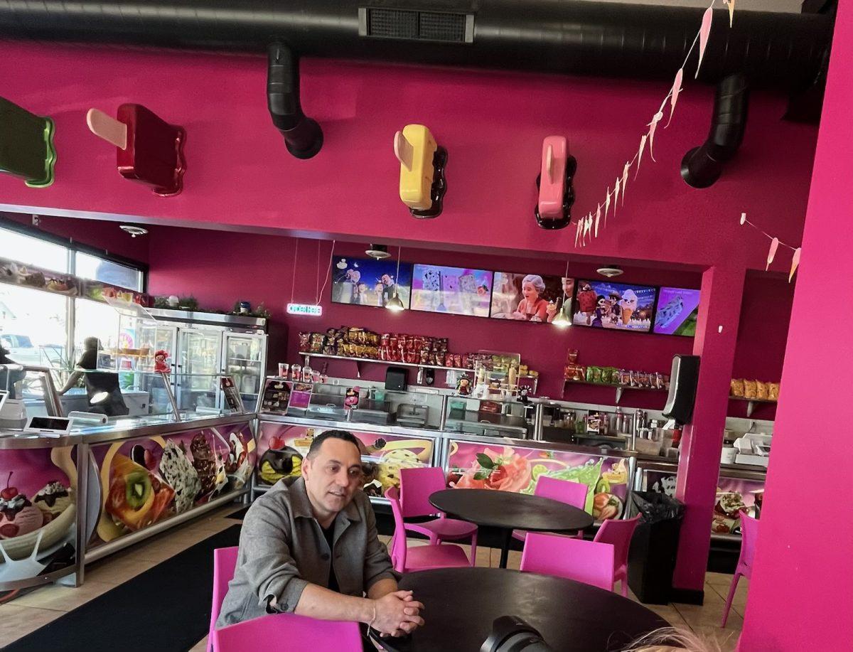 Ricardo Hernández Espinoza, owner of La Michoacán Purépecha, sits in one of his 11 shops, which have experienced a 60% loss in sales.Courtesy of Ricardo Hernández Espinoza
