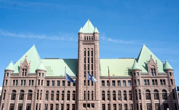 Minneapolis City Hall, located at 350 S 5th St, Mar. 3 2026.