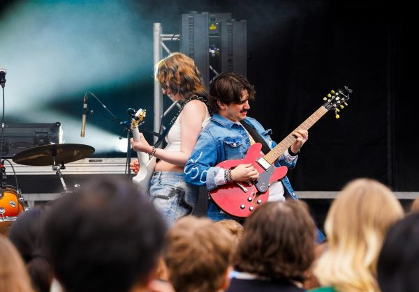 Sforza, lead guitarist, joined a year and a half ago, and Julia Wettschreck, bassist and backing vocalist, completed the band when she joined last February. 
