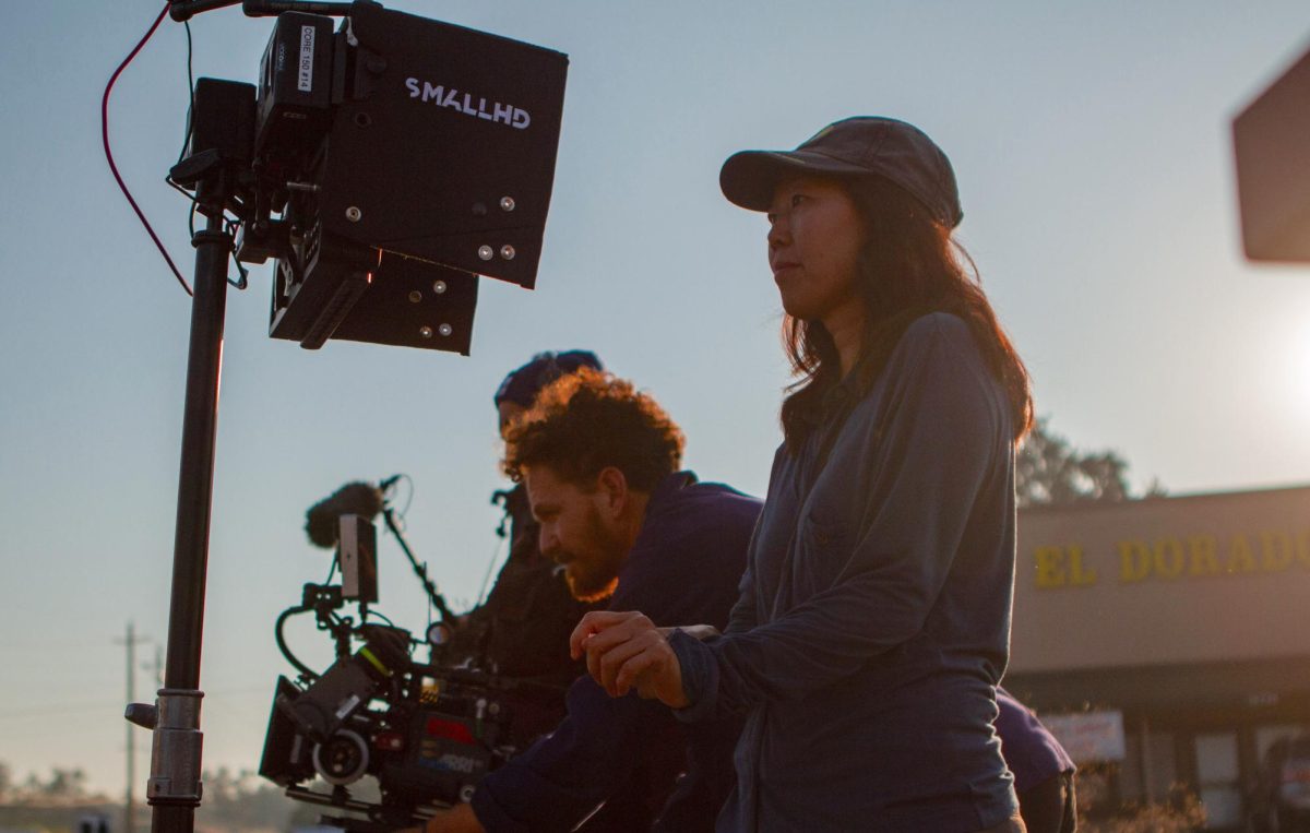 Christy Chan on set for the production of her short film, ‘Somewhere To Be.' | Photo courtesy of Christy Chan