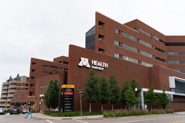M Health Fairview on the University of Minnesota's East Bank campus, on June 18th, 2026 in Minneapolis.