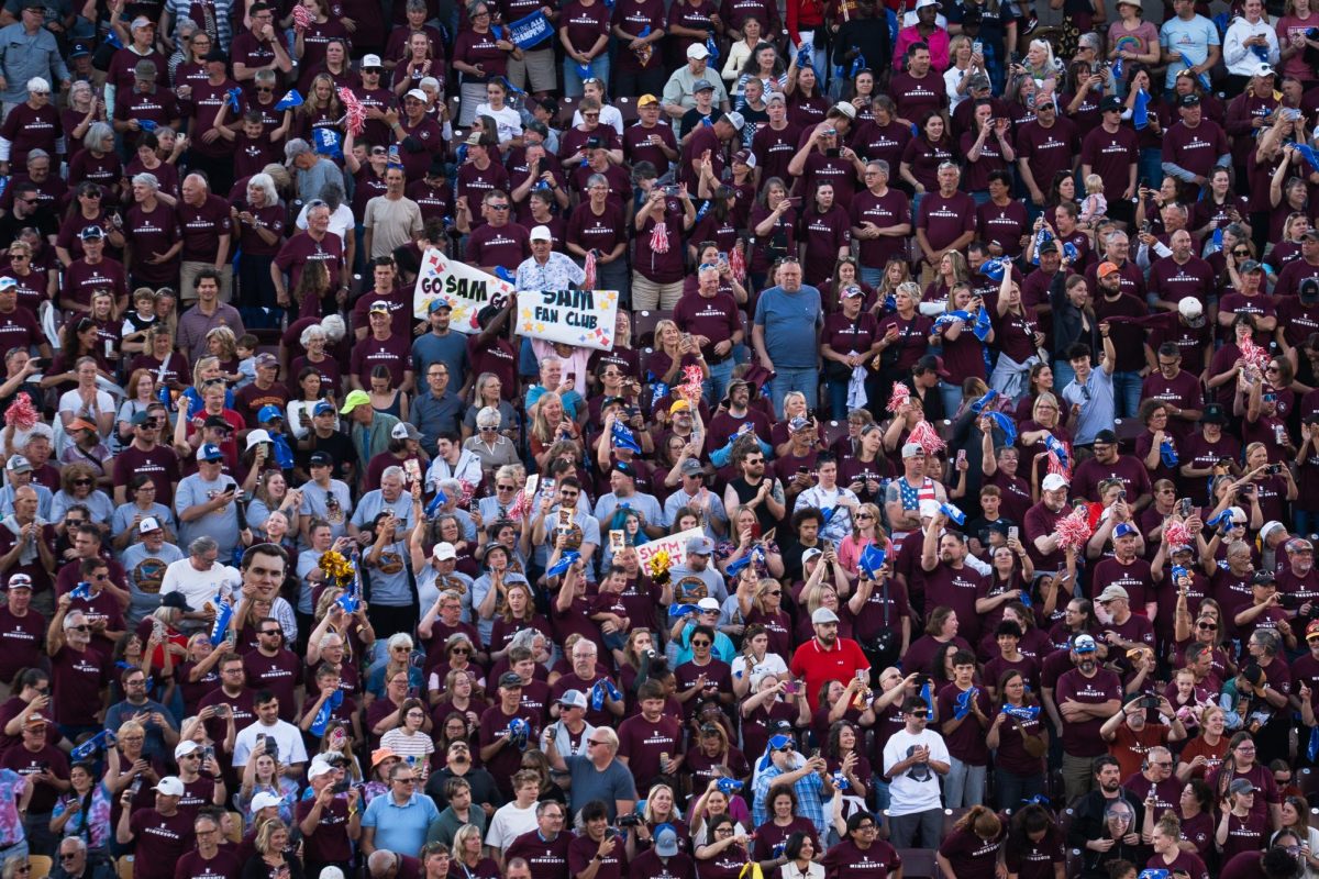 Fans in the crowd react to the opening ceremony of the Special Olympics USA Games at Huntington Bank Stadium in Minneapolis, Minn. Saturday, June 20, 2026.