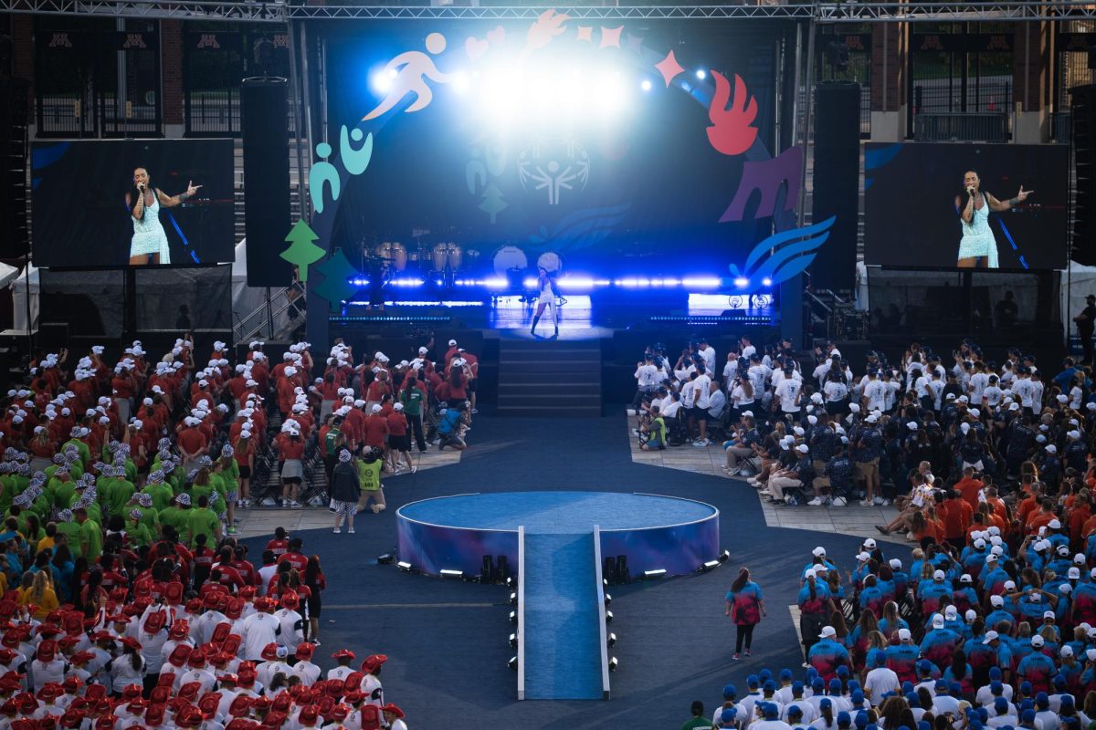 Demi Lovato performs at the opening ceremony of the Special Olympics USA Games at Huntington Bank Stadium in Minneapolis, Minn. Saturday, June 20, 2026.