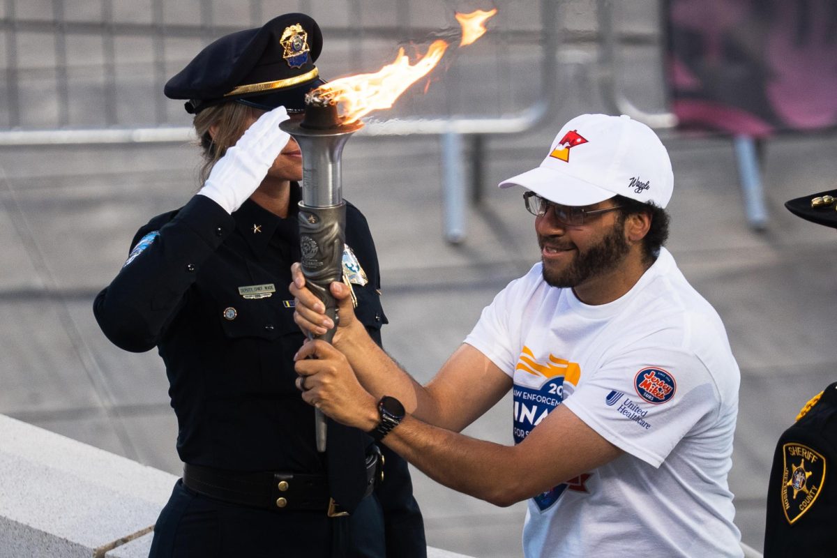 The Special Olympics torch is brought to cauldron at the opening ceremony of the Special Olympics USA Games at Huntington Bank Stadium in Minneapolis, Minn. Saturday, June 20, 2026.