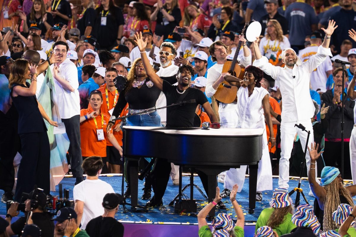 Jon Batiste performs at the opening ceremony of the Special Olympics USA games at Huntington Bank Stadium in Minneapolis, Minn. Saturday, June 20, 2026.