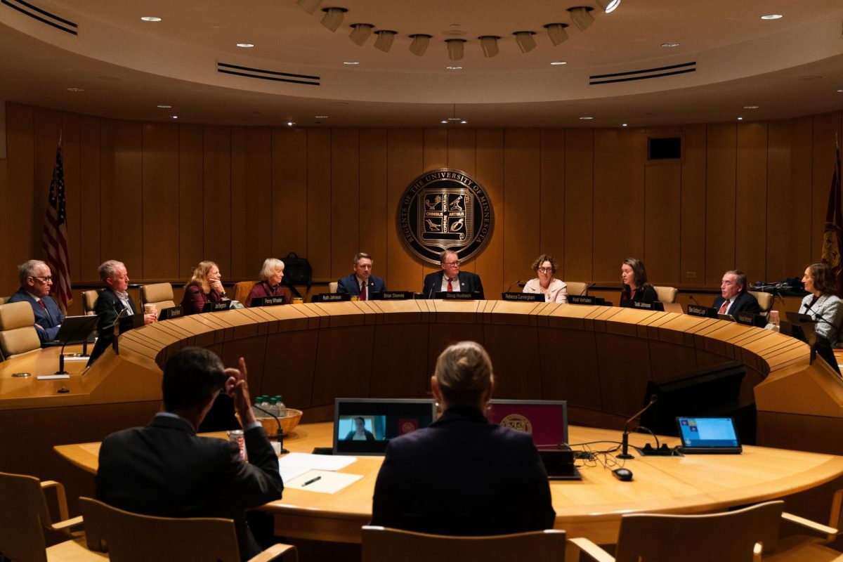 The University of Minnesota Board of Regents discusses proposed budgets at the McNamara Alumni Center in Minneapolis, Minn., Friday, June 26, 2026.